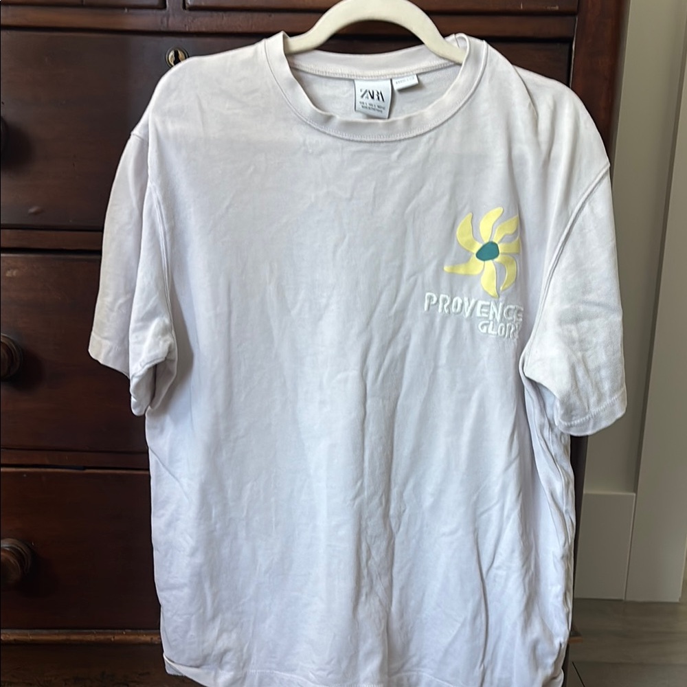 Zara Tee with Yellow and Blue Design